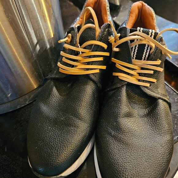 Leather Fringe Sneaker - Black - Picture 5 of 8